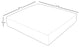 6" High Back Cushion for Ottoman, Tangerine