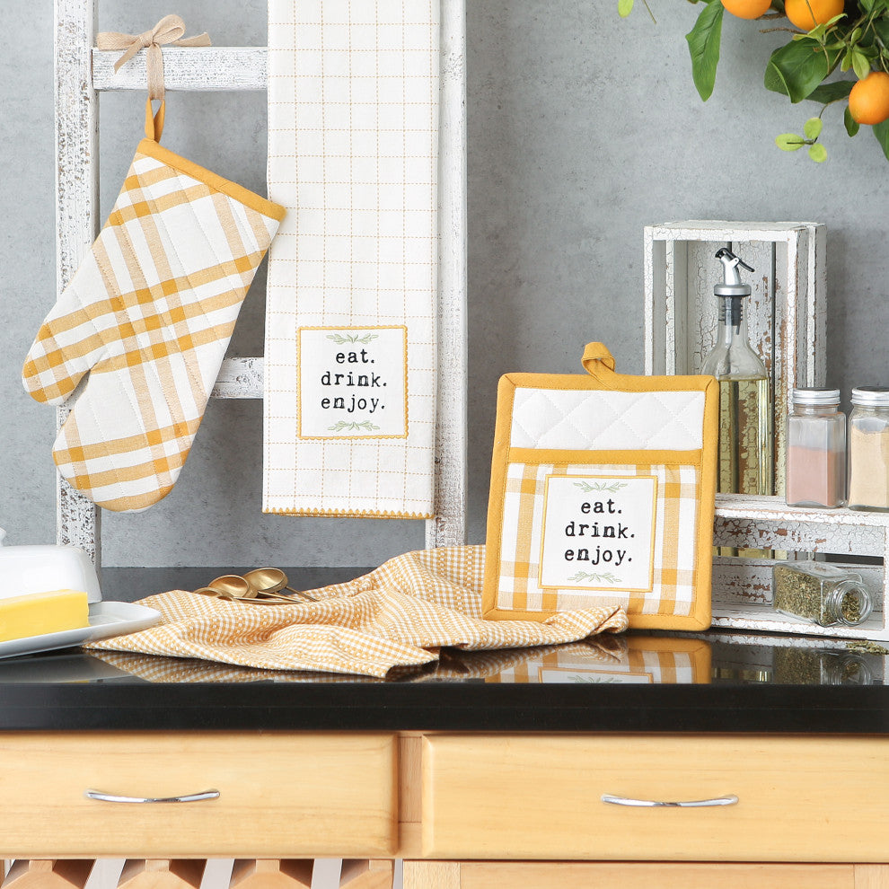 Honey Gold Home Sweet Farmhouse Kitchen (Set of 4)