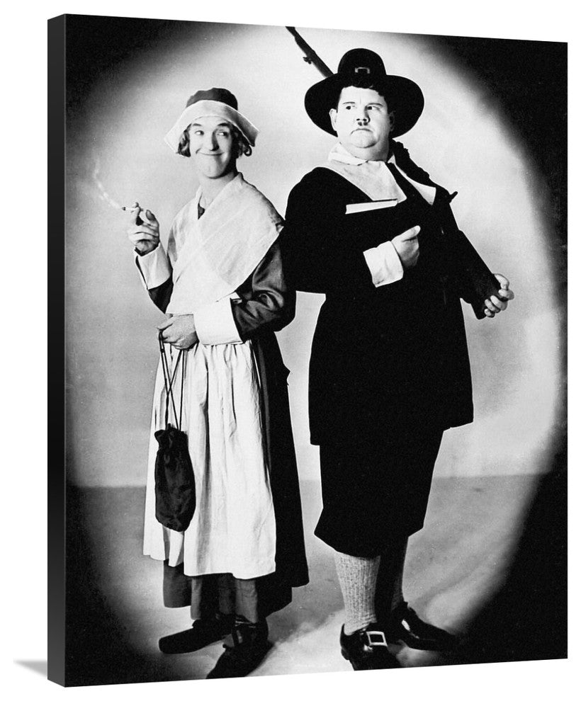 "Laurel & Hardy - Thanksgiving" Canvas by Hollywood Photo Archive, 28x35"