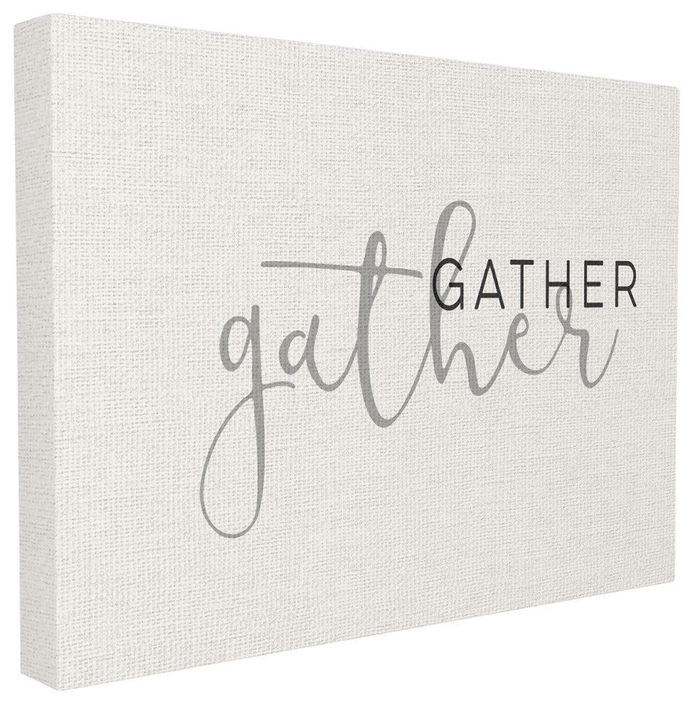 Stupell Ind. Gather Typography Oversized Wall Plaque Art, 13 x 19
