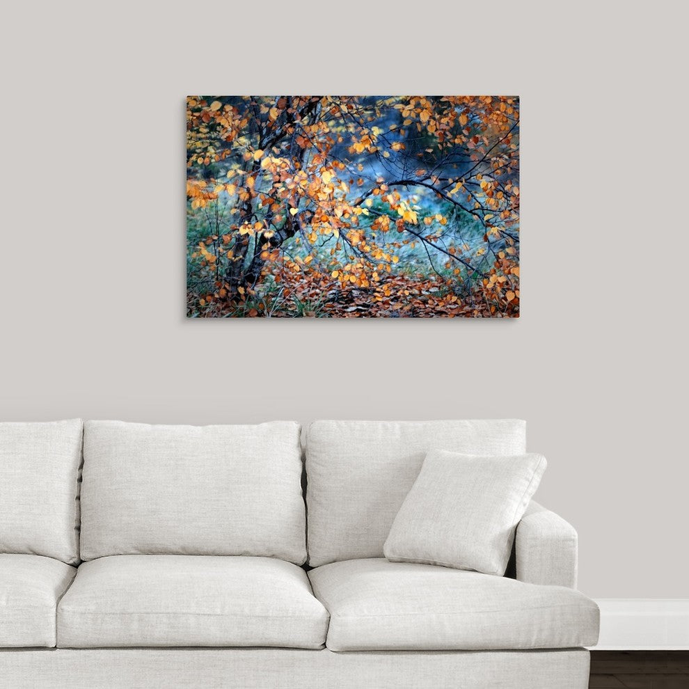 "Yellow Heart" Wrapped Canvas Art Print, 36"x24"x1.5"