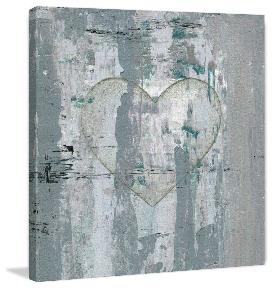 "Painted Heart" Painting Print on Wrapped Canvas, 40"x40"