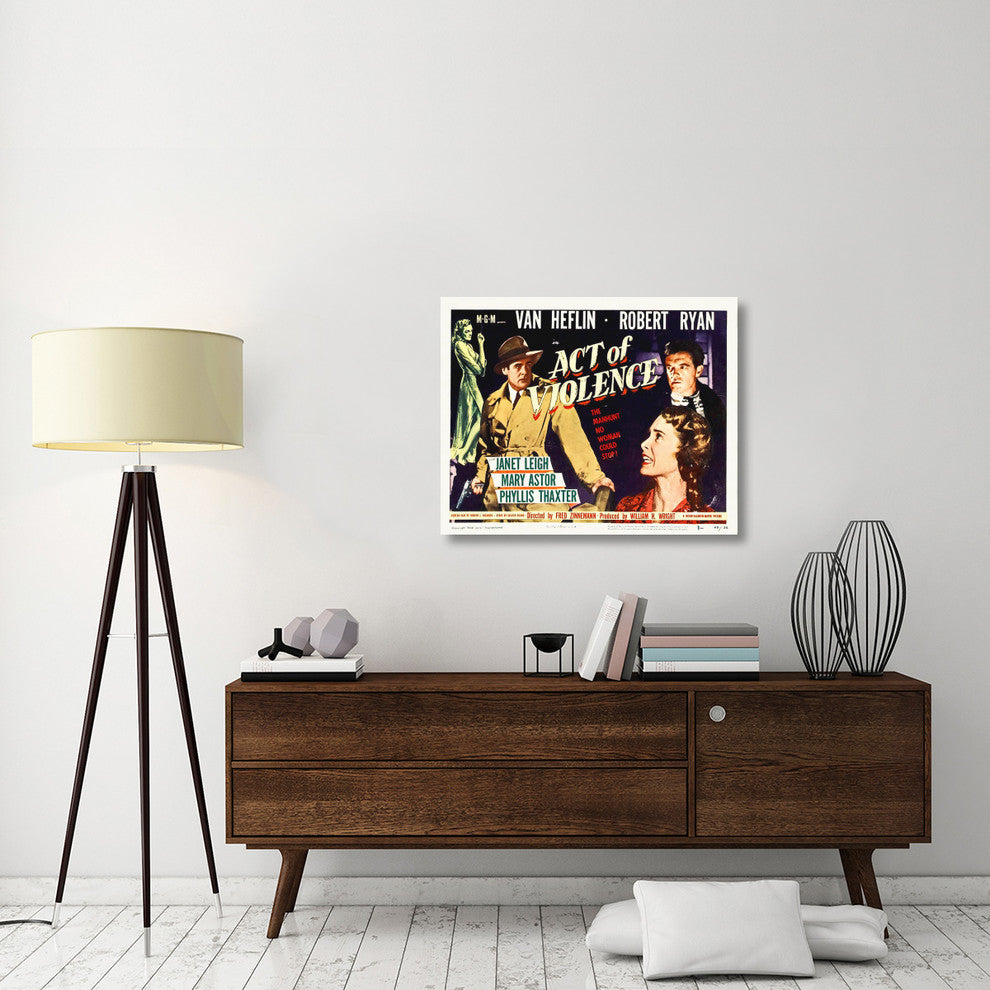 "Act of Violence" Stretched Canvas Giclee by Hollywood Photo Archive, 36x29"