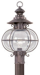 Livex Lighting 1 Light Bronze Outdoor Post Lantern - 2226-07