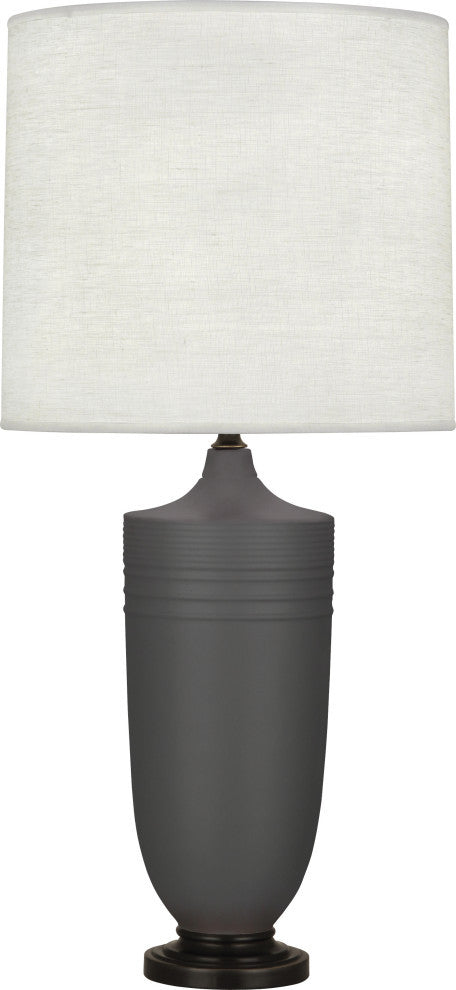 Michael Berman Hadrian Table Lamp, Matte Ash With Patina Bronze