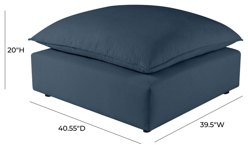 Cali Navy Ottoman