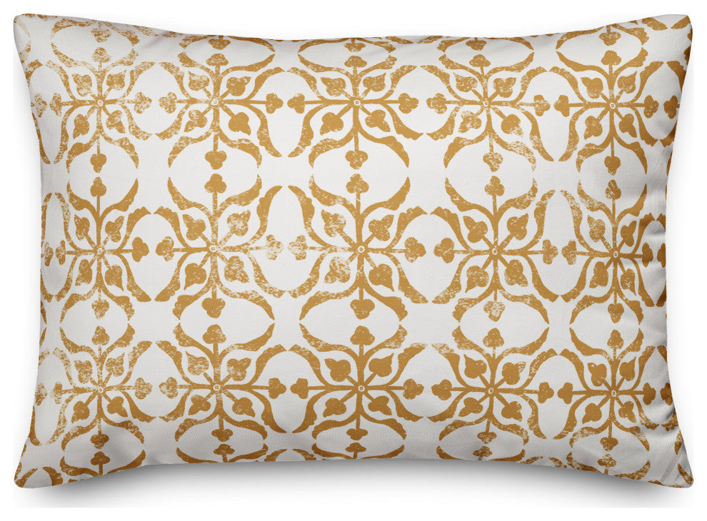 Distressed Copper Pattern 14x20 Spun Poly Pillow