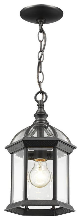 1-Light Outdoor Chain, Black