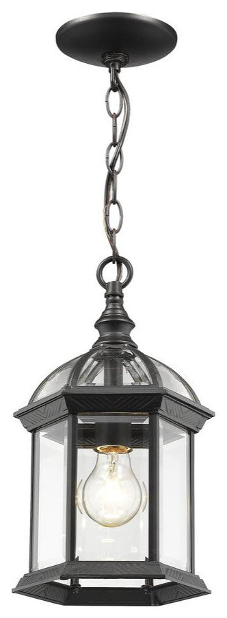 1-Light Outdoor Chain, Black