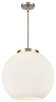 Athens Pendant, Brushed Satin Nickel, Matte White, Matte White