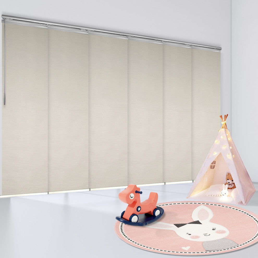Stella 6-Panel Track Extendable Vertical Blinds 98-130"W