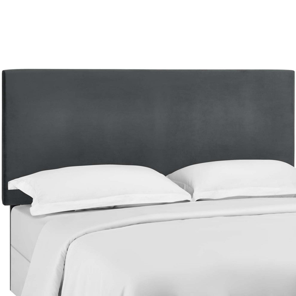 Taylor Full / Queen Upholstered Performance Velvet Headboard Gray