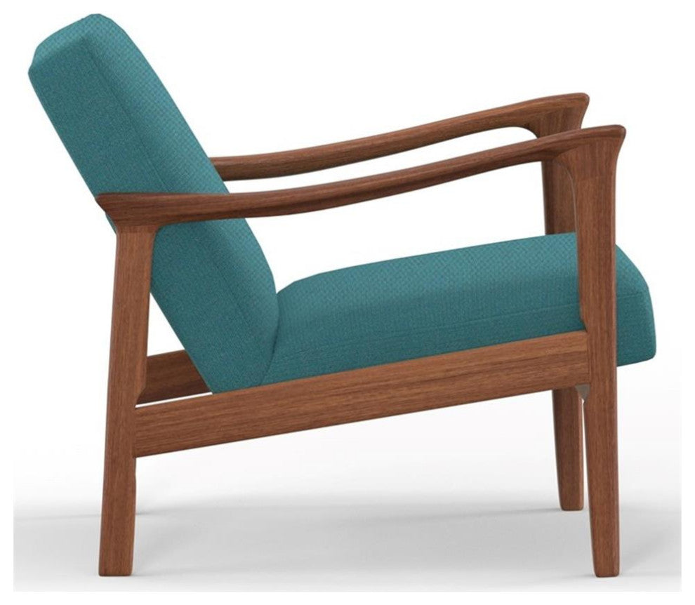 Alpine Furniture Zephyr Lounge Chair in Turquoise