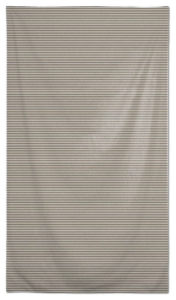 Brown Fabric Stripes 58x102 Tablecloth