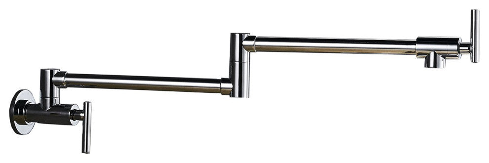 Wellfor Brass Pot Filler Faucet Folding Double Joint Swing Arm