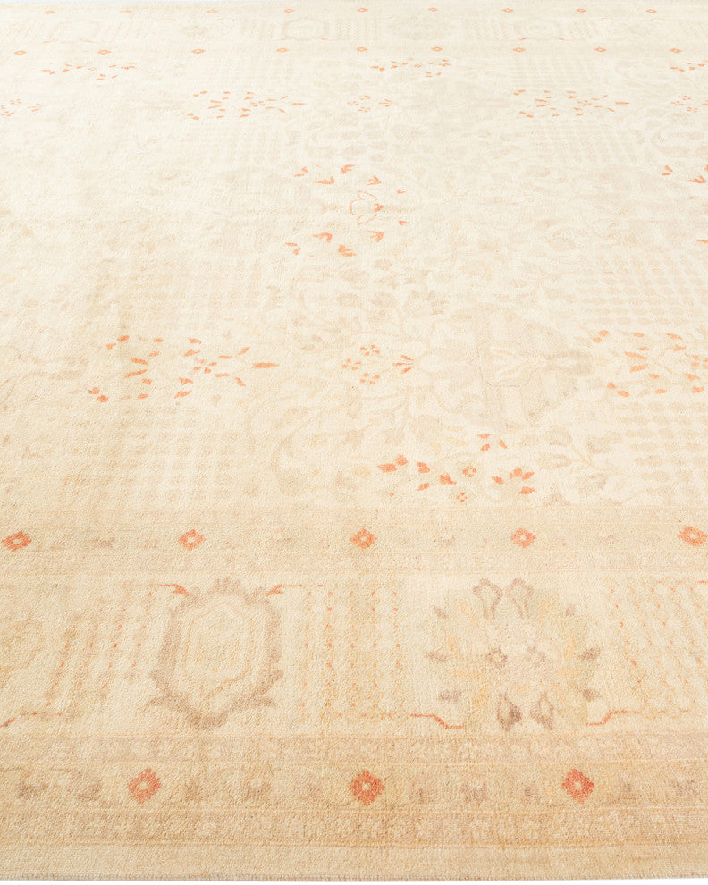 Mogul, One-of-a-Kind Hand-Knotted Area Rug Ivory, 9'1"x16'2"
