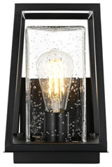 Home Living 6" Outdoor Wall Sconce, Black