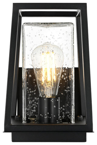 Home Living 6" Outdoor Wall Sconce, Black