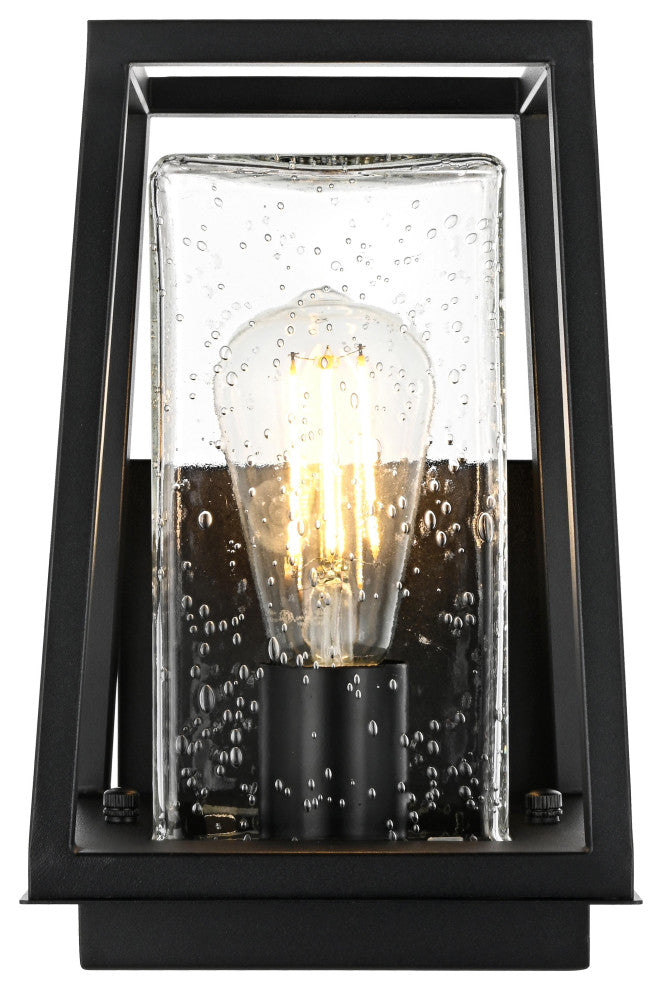 Home Living 6" Outdoor Wall Sconce, Black