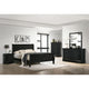 Louis Philippe 6 Drawer Dresser, Black