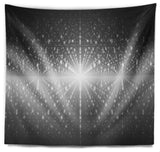 Cosmic Galaxy with Shining Stars Abstract Wall Tapestry, 80"x68"