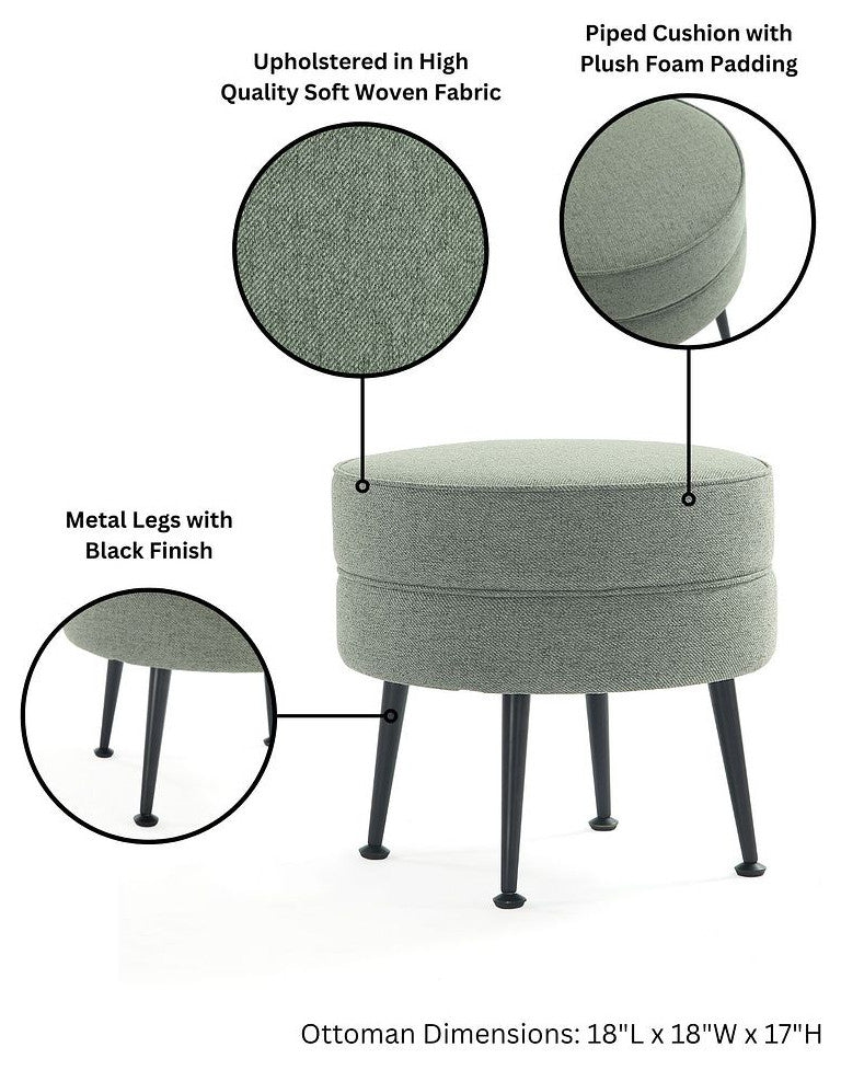 Manhattan Comfort Bailey Ottoman, Set of 2