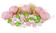 Painted Floral Easter Egg Ornaments, 29-Piece Set, Pastel Pink/Green/White