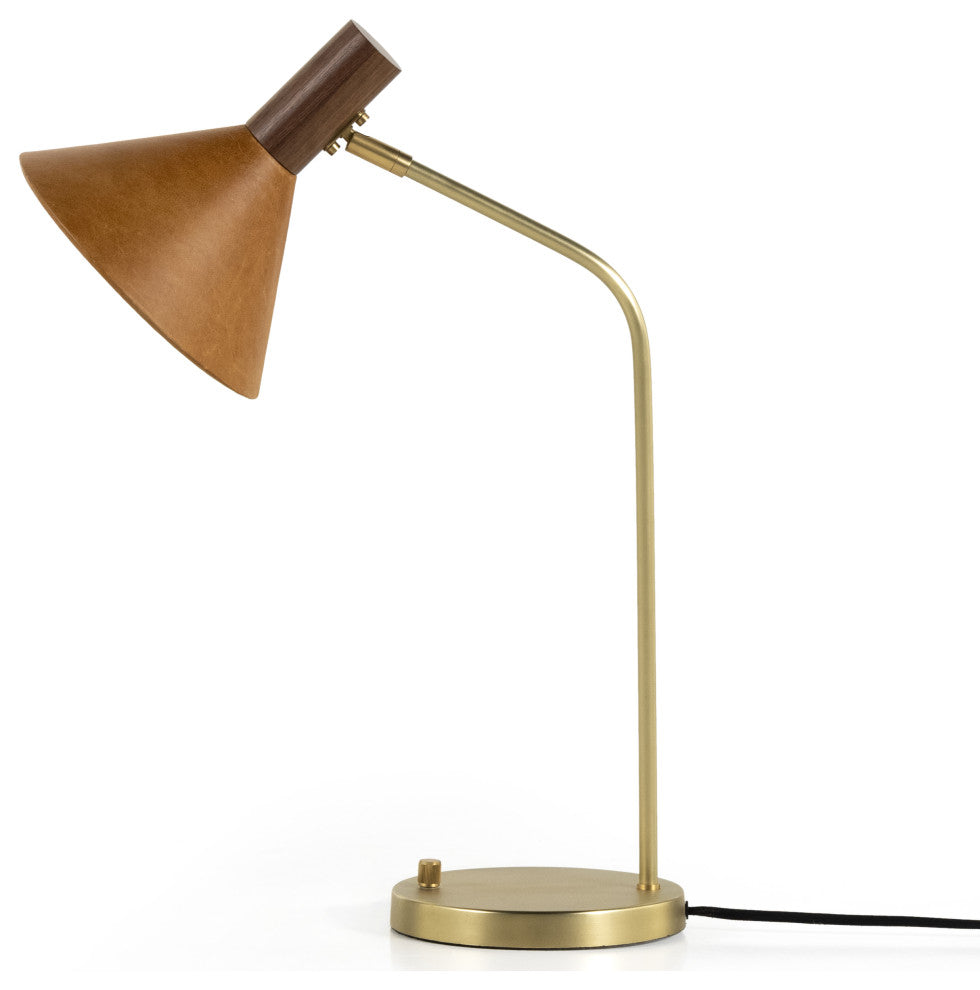 Cullen Task Lamp-Natural Walnut
