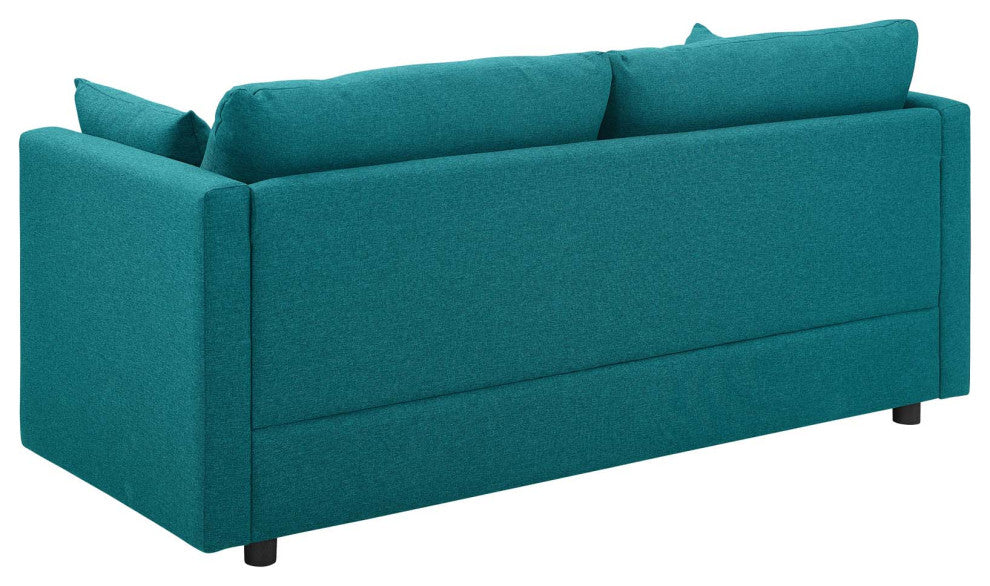 Armchair and Sofa Set, Fabric, Teal Blue, Modern, Living Lounge Hospitality