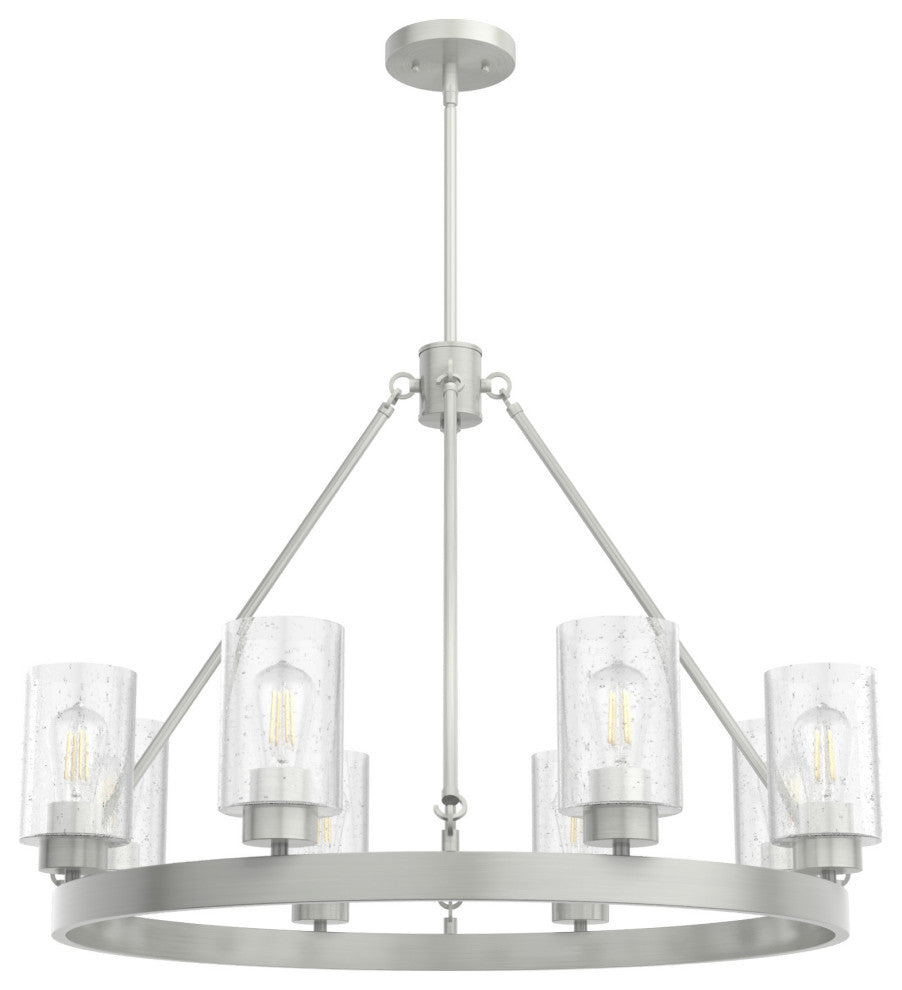 Hunter Hartland Brushed Nickel 8-Light Chandelier
