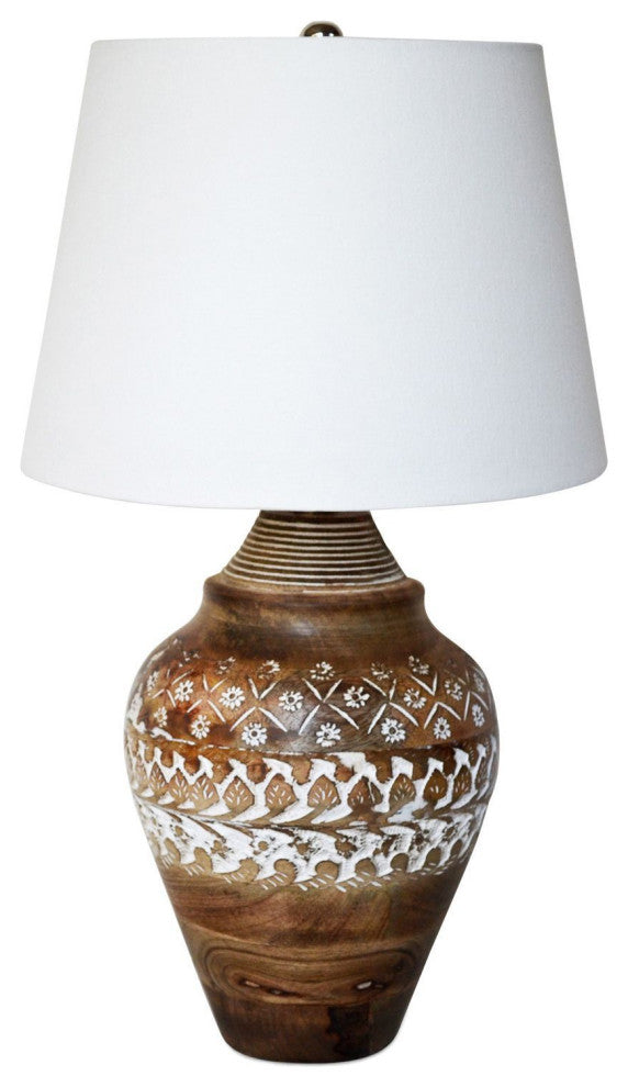 Skye Antique Lamp, Off White