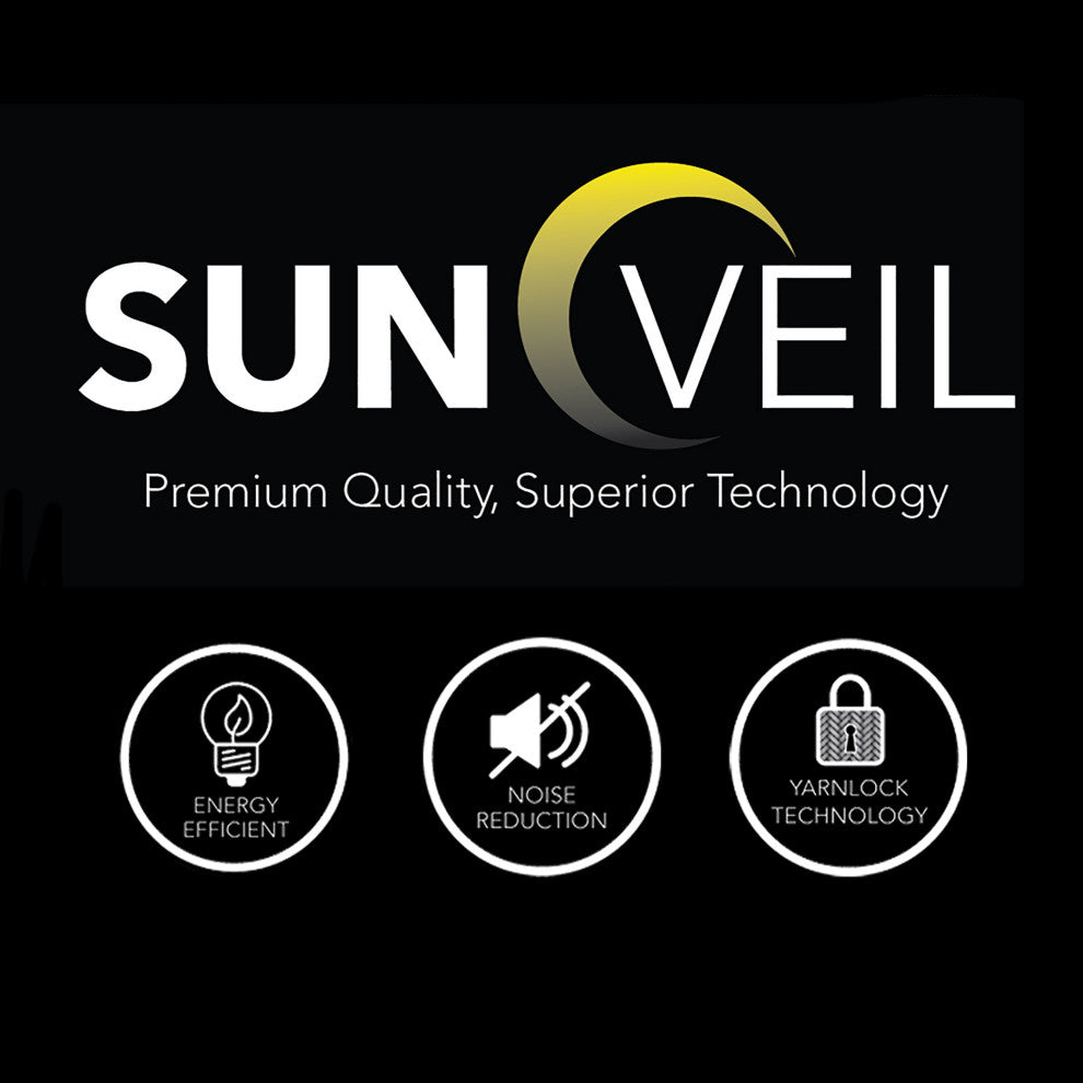 SunVeil Extra Wide Draft Stop Thermal Curtain Liner, White, 40"x80"