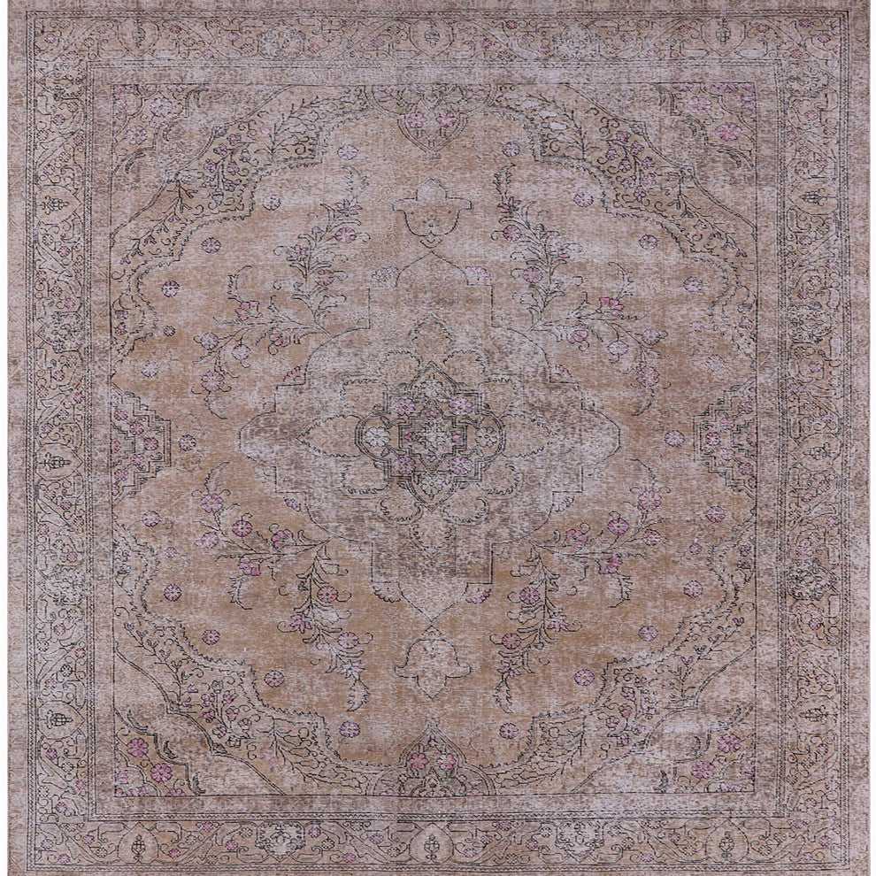 Ahgly Company Indoor Square Mid-Century Modern Area Rugs, 6' Square