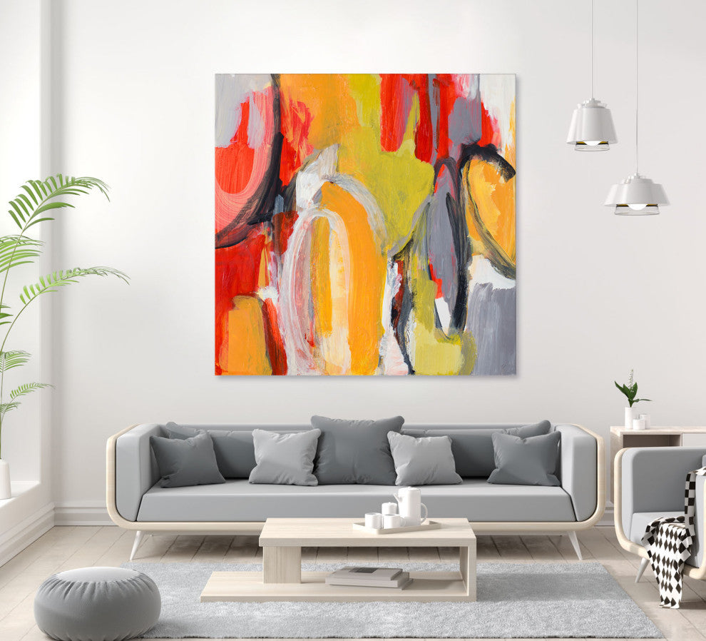 City Symphony I - 54 x 54 by Lanie Loreth