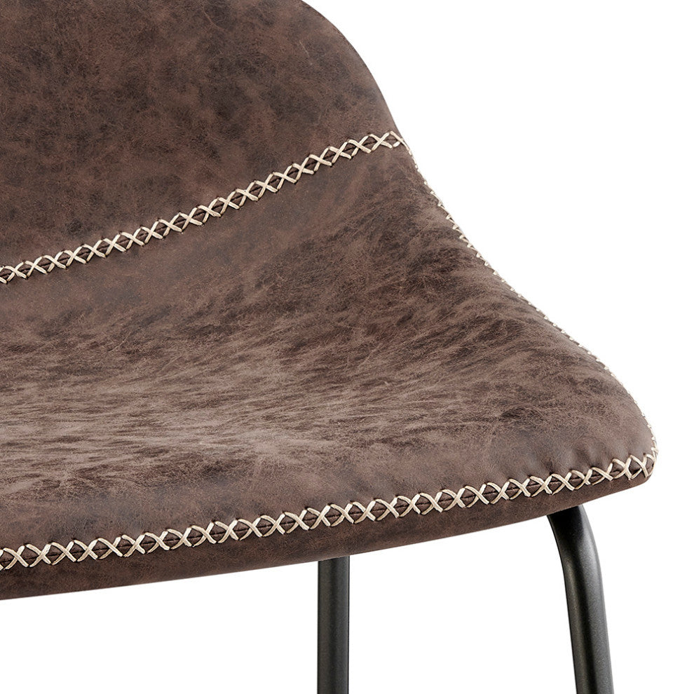 Leighton PU Counter Stool,, Set of 2