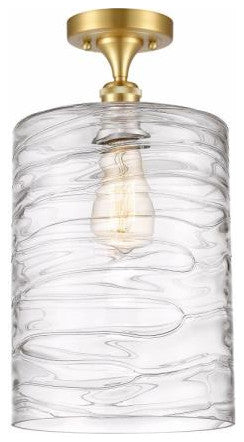 Innovations 516-1C-SG-G1113-L 1-Light Semi-Flush Mount, Satin Gold