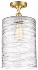 Innovations 516-1C-SG-G1113-L 1-Light Semi-Flush Mount, Satin Gold