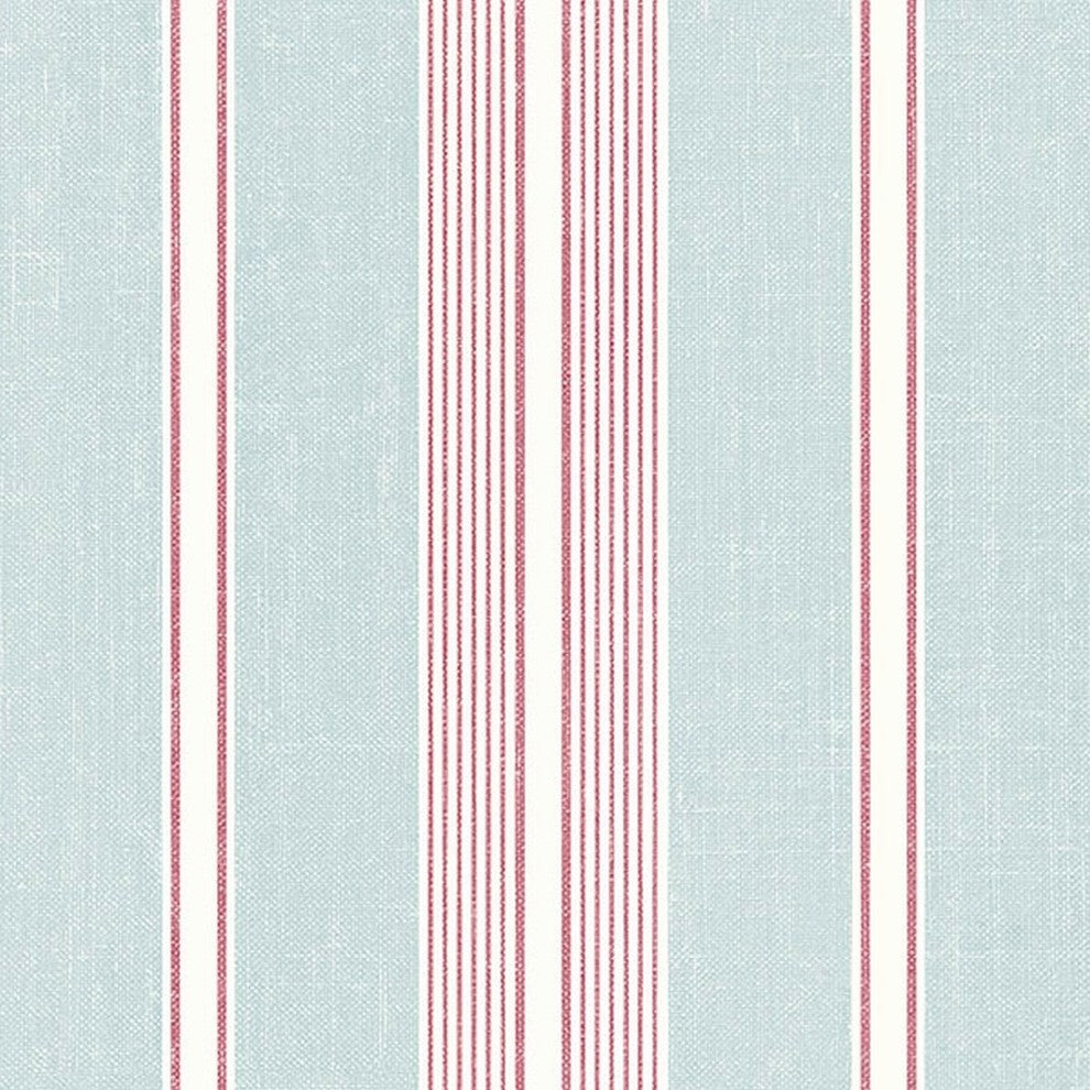 Stripes And Damasks 3, Classic Damask Stripes Light Green,Red Wallpaper Sample
