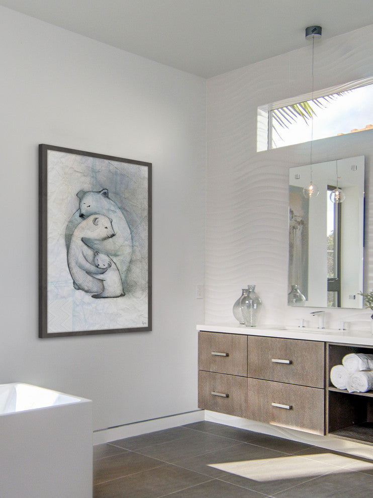 "Family Embrace II" Framed Painting Print, 24"x36"