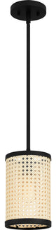 Quoizel SYA1506MBK 1-Light Mini Pendant, Syrah