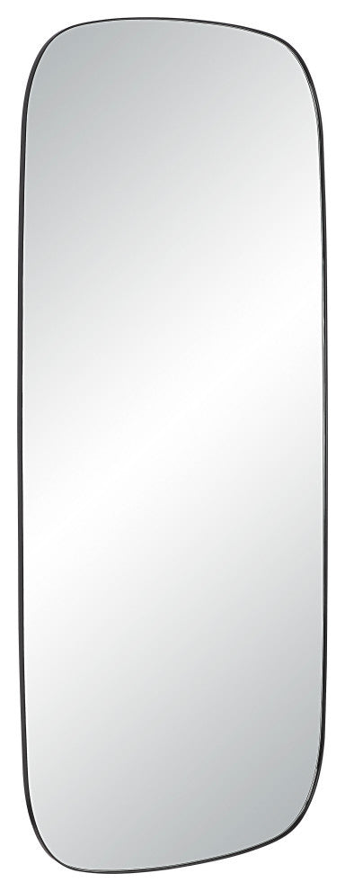 Almandine 72" Tall Rectangular Mirror, Matte Black