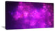 Purple Starry Fractal Sky, Oversized Abstract Canvas Art Print, 60x28