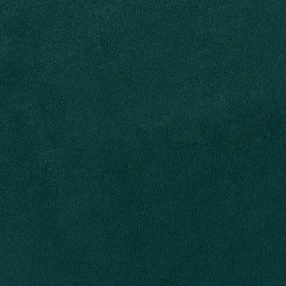 Greaves Glam Velvet Fabric Upholstered Ottoman, Green/Gold