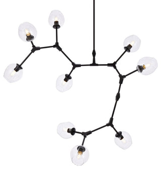 Cerys 9-Light Black Chandelier
