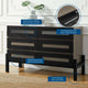 Dresser Drawer Chest Stand, Brown Oak, Wood, Modern, Mid Century Guest Suite
