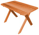 Cedar Cross-Leg Table, Cedar Stain, 4 Foot