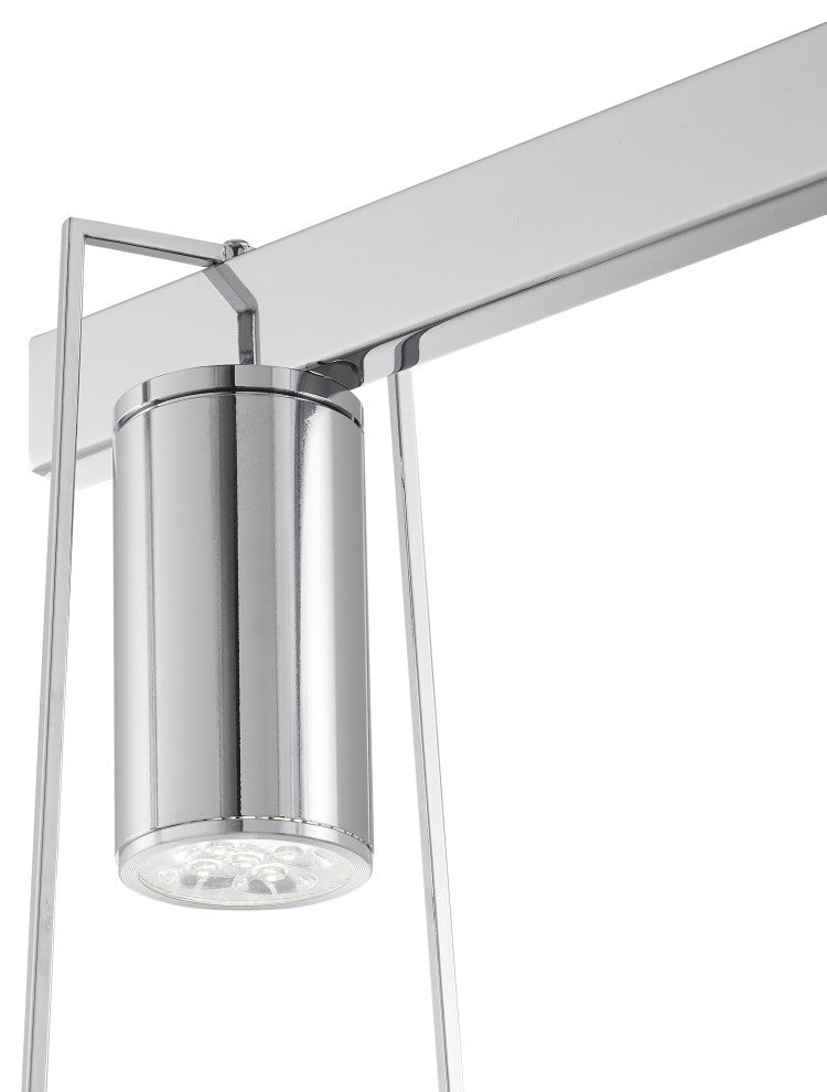 Harmony 3 Acrylic Dimmable LED Chandelier, Chorme, Without Smart Dimmer
