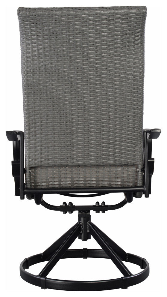 Westin Swivel/Rocking Wicker Chair 2-pack - Black