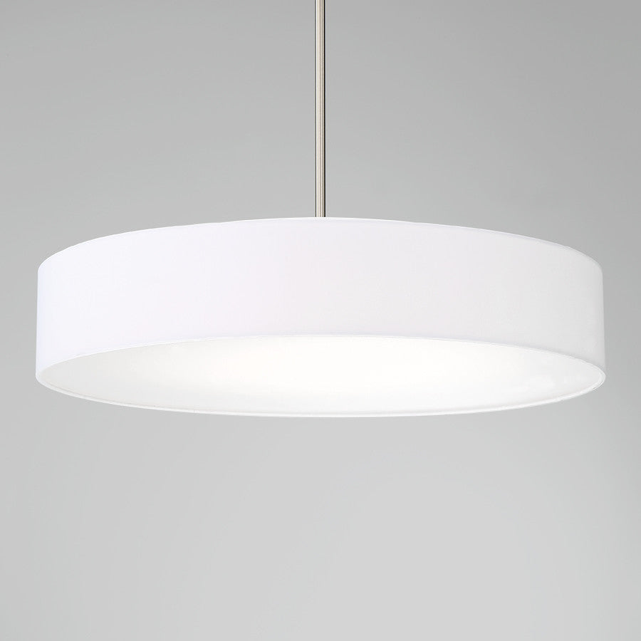 WAC Lighting Manhattan 26in LED Pendant in Brushed Nickel