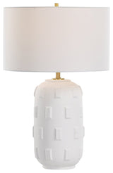 Uttermost Emerie Textured White Table Lamp